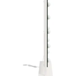 vidaXL LED Make-up Spiegel Wit 44 x 10 x 53 cm Glas en Staal