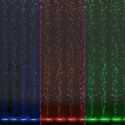 vidaXL LED-onderwaterlamp voor aquarium met bubbels RGB 32 cm