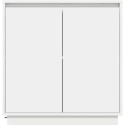 vidaXL LED Sideboard Wit 71 x 34,5 x 75 cm Bewerkt hout