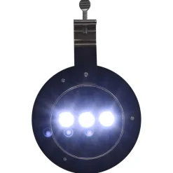 vidaXL LED-solarlampen rond 12 cm wit 6 st