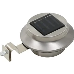 vidaXL LED-solarlampen rond 12 cm wit 6 st