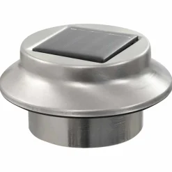 vidaXL LED-solarlampen rond 12 cm wit 6 st