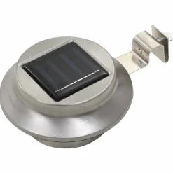 vidaXL LED-solarlampen rond 12 cm wit 6 st