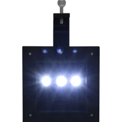 vidaXL LED-solarlampen vierkant 12 cm zwart 6 st