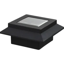 vidaXL LED-solarlampen vierkant 12 cm zwart 6 st