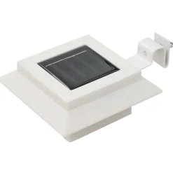 vidaXL LED-solarlampen vierkant 12 cm wit 6 st