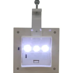 vidaXL LED-solarlampen vierkant 12 cm wit 6 st
