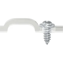vidaXL LED Strip Clips 23,8 mm 2 st Transparant Kunststof en Ijzer