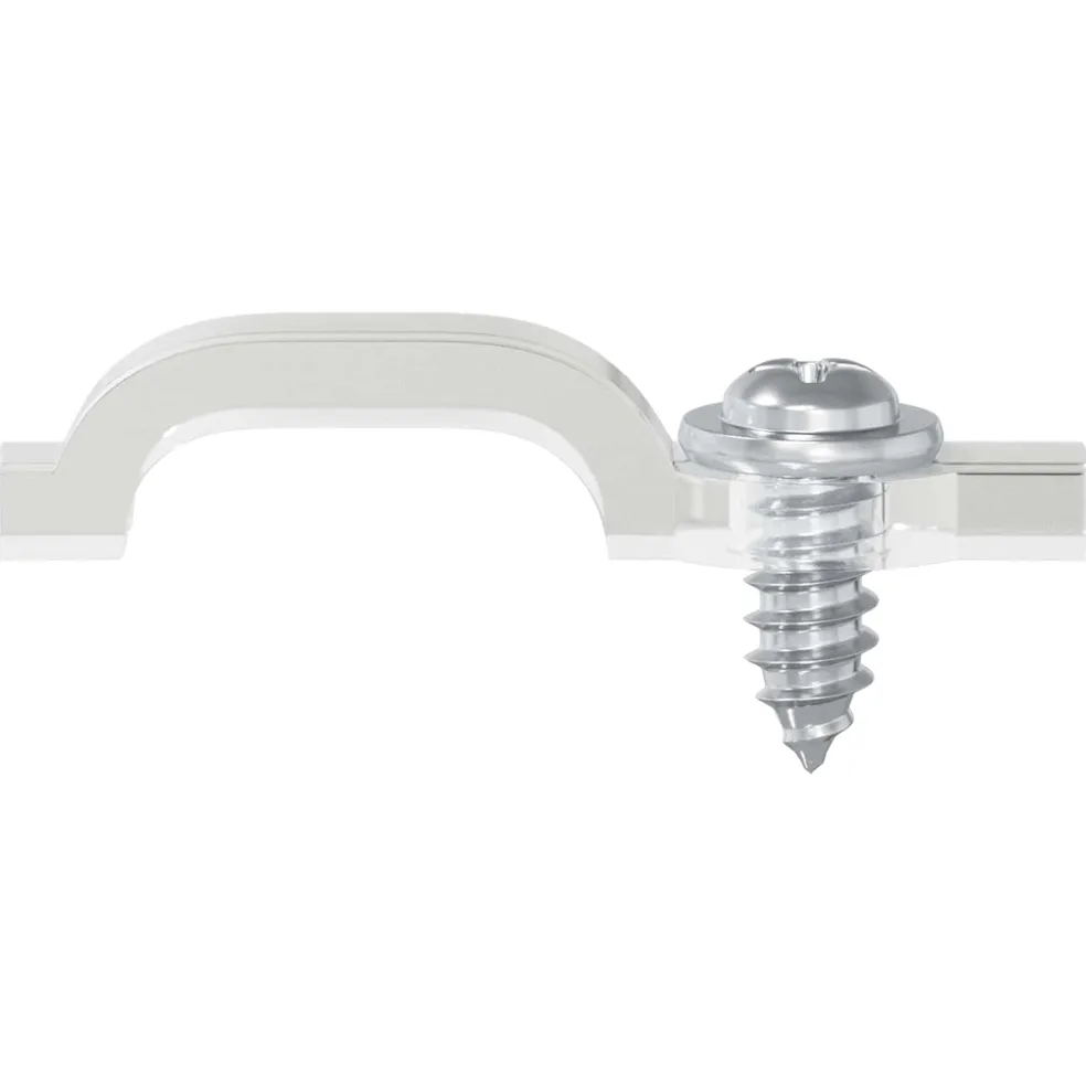 vidaXL LED Strip Clips 23,8 mm 2 st Transparant Kunststof en Ijzer