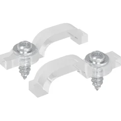 vidaXL LED Strip Clips 23,8 mm 2 st Transparant Kunststof en Ijzer