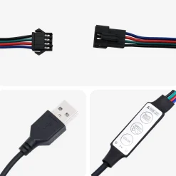 vidaXL LED-strip 110 cm Meerkleurig PVC