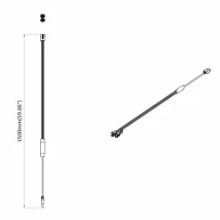 vidaXL LED-strip 2 st Zwart en Multikleur Koper en kunststof