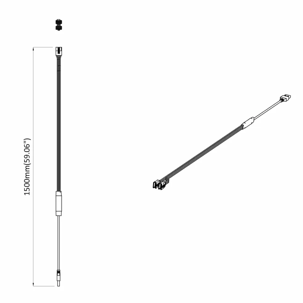 vidaXL LED-strip 2 st Zwart en Multikleur Koper en kunststof