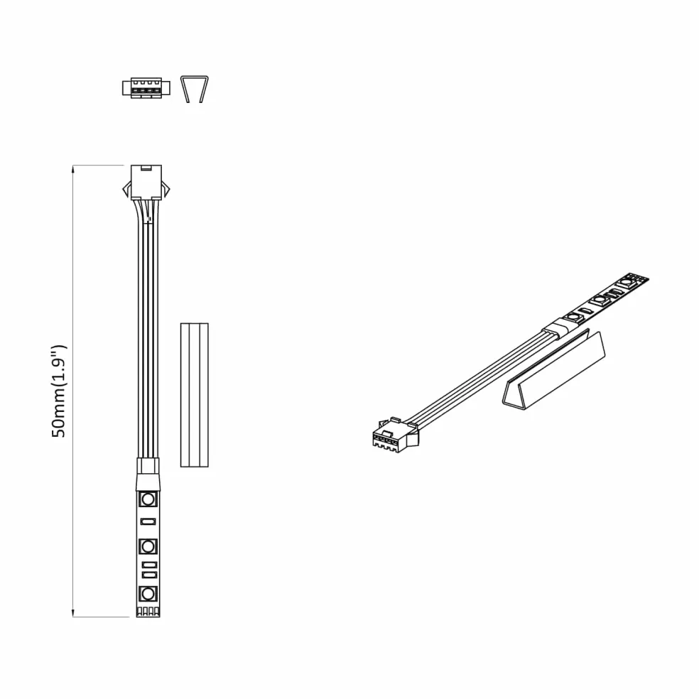 vidaXL LED-strip 2 st Zwart en Multikleur Koper en kunststof