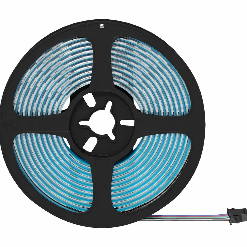 vidaXL LED-strip 2 st Zwart en transparant Koper en kunststof