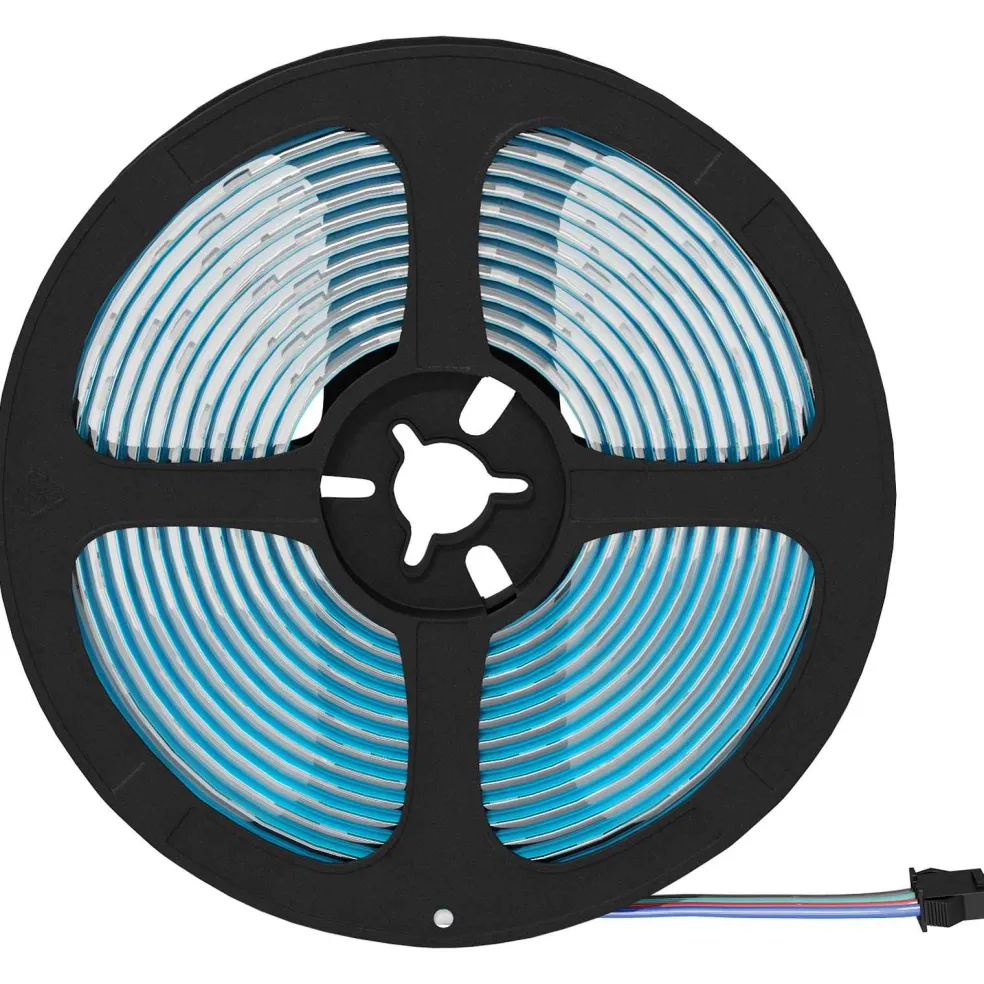vidaXL LED-strip 2 st Zwart en transparant Koper en kunststof