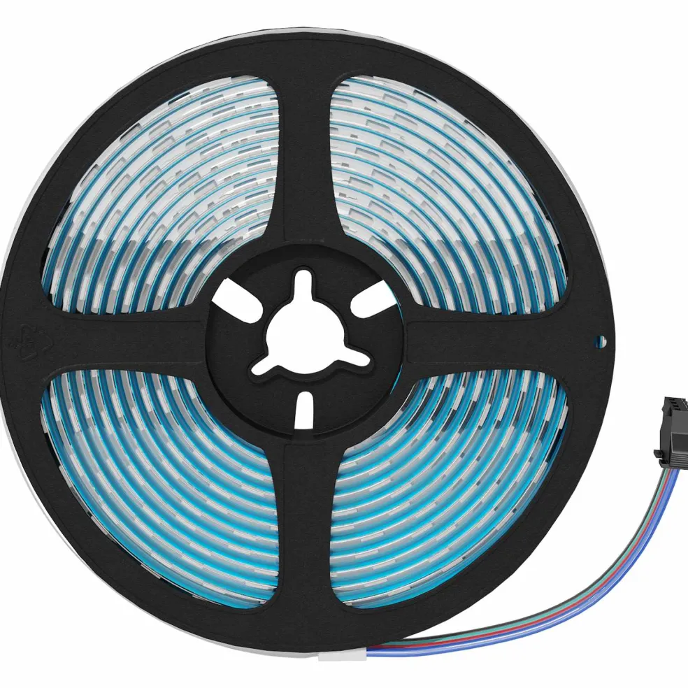 vidaXL LED-strip 2 st Zwart en transparant Koper en kunststof