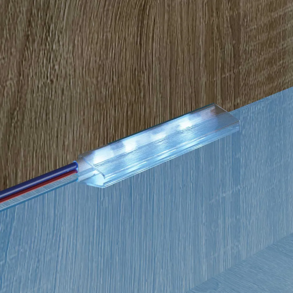 vidaXL LED-strip 2 st Zwart en Wit Koper en kunststof