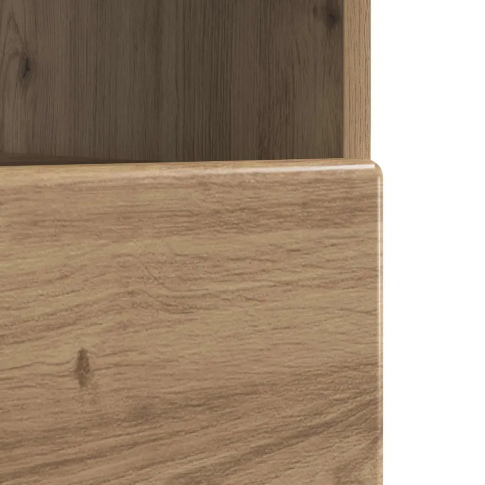 vidaXL LED tv-meubel Artisanaal eiken Bewerkt hout