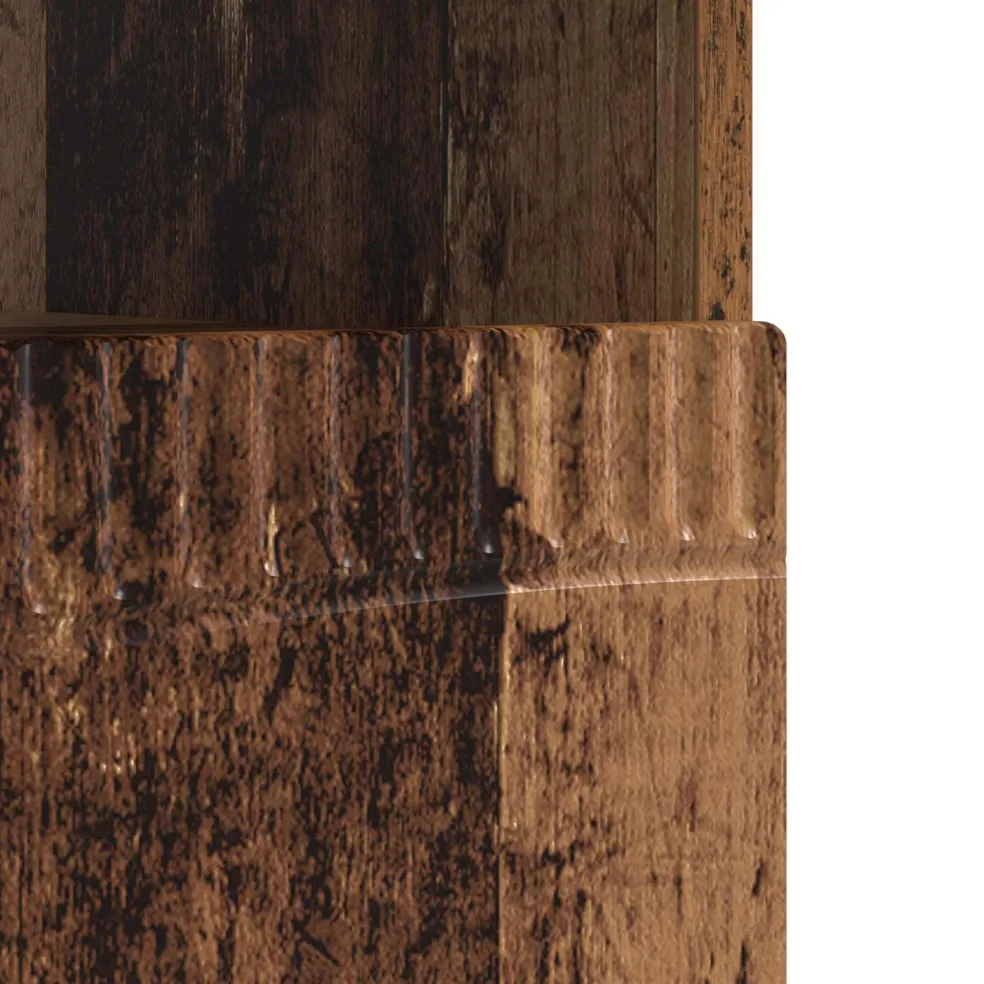 vidaXL LED tv-meubel Oud hout Bewerkt hout