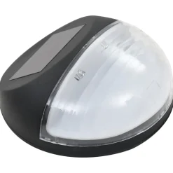 vidaXL LED-wandlampen solar rond zwart 12 st