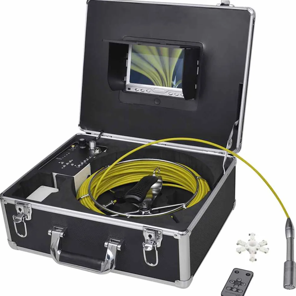 vidaXL Leidinginspectiecamera 30 m met DVR-schakelkast