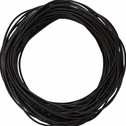vidaXL Leren Koord 1 Donkerbruin Ø1 mm x 5 m Leer