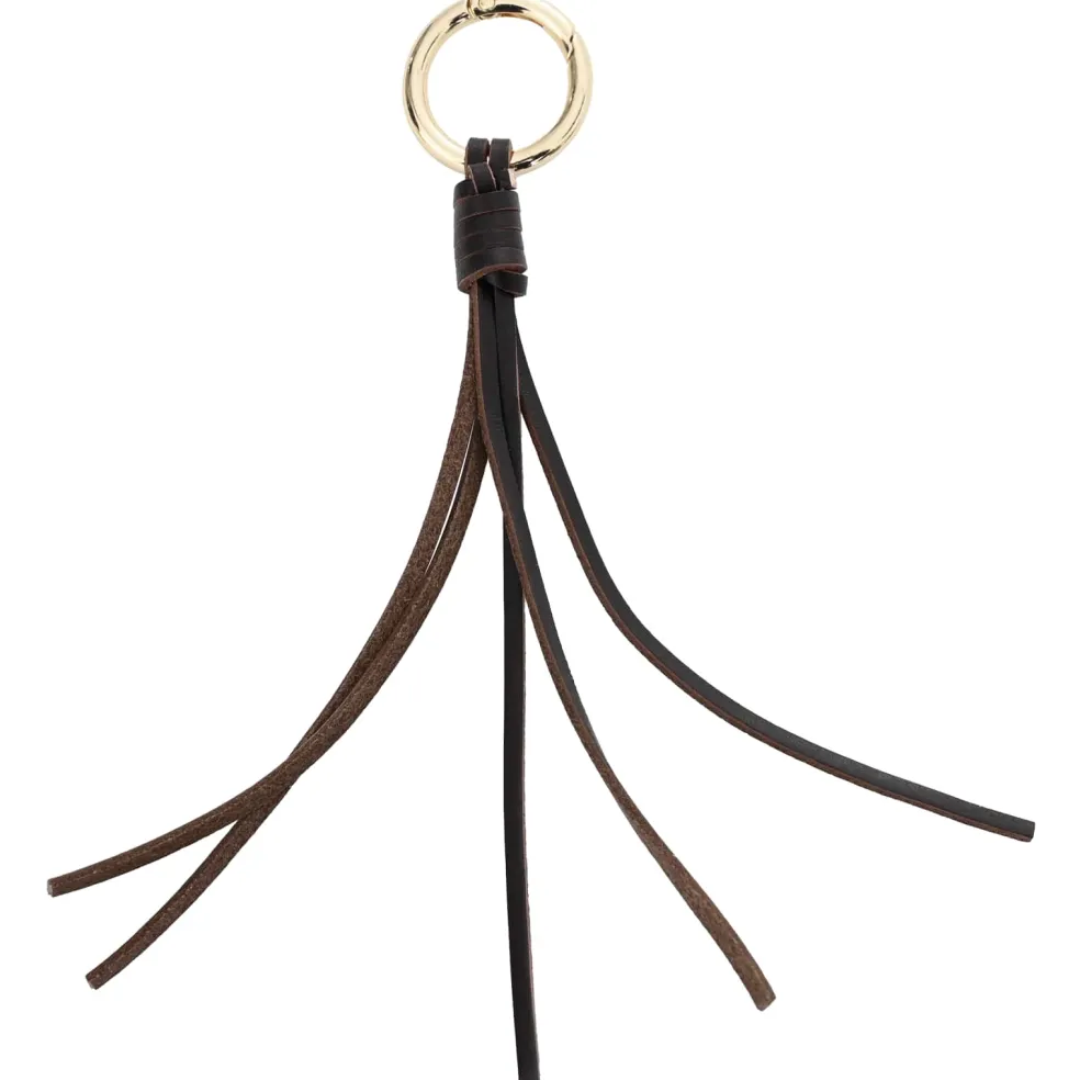 vidaXL Leren riem 1 Donkerbruin 200 x 0,3 cm Leer