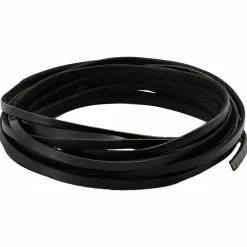 vidaXL Leren riem 1 Zwart 200 x 0,3 cm Leer
