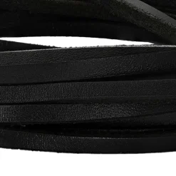 vidaXL Leren riem 1 Zwart 200 x 0,3 cm Leer