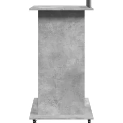 vidaXL Lessenaar met wielen en lade 55x55x107 cm hout betongrijs