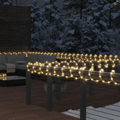 vidaXL Lichtslinger met 1200 LED's warmwit 50 m PVC