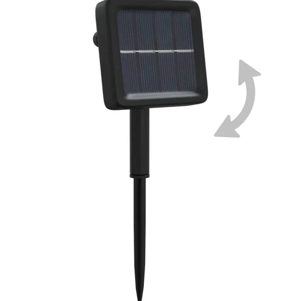 vidaXL Lichtsnoeren 2 st met 2x200 LED's solar binnen/buiten blauw