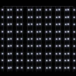 vidaXL Lichtsnoergordijn met 300 LED's en 8 functies 3x3 m koudwit