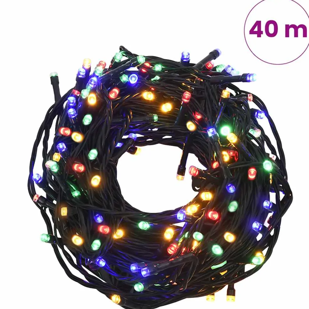 vidaXL Lichtsnoer met 400 LED's en 8 effecten 40 m meerkleurig