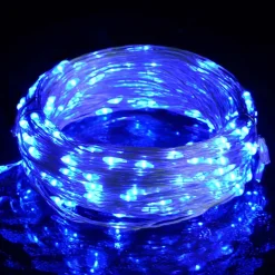 vidaXL Lichtsnoer met 400 microLED's blauw 8 functies 40 m