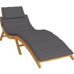 vidaXL Ligbedkussen 186x58x4 cm oxford stof antracietkleurig