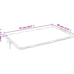 vidaXL Ligbedkussen 186x58x4 cm oxford stof beige