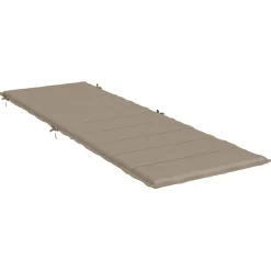 vidaXL Ligbedkussen 186x58x4 cm oxford stof taupe