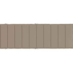 vidaXL Ligbedkussen 186x58x4 cm oxford stof taupe