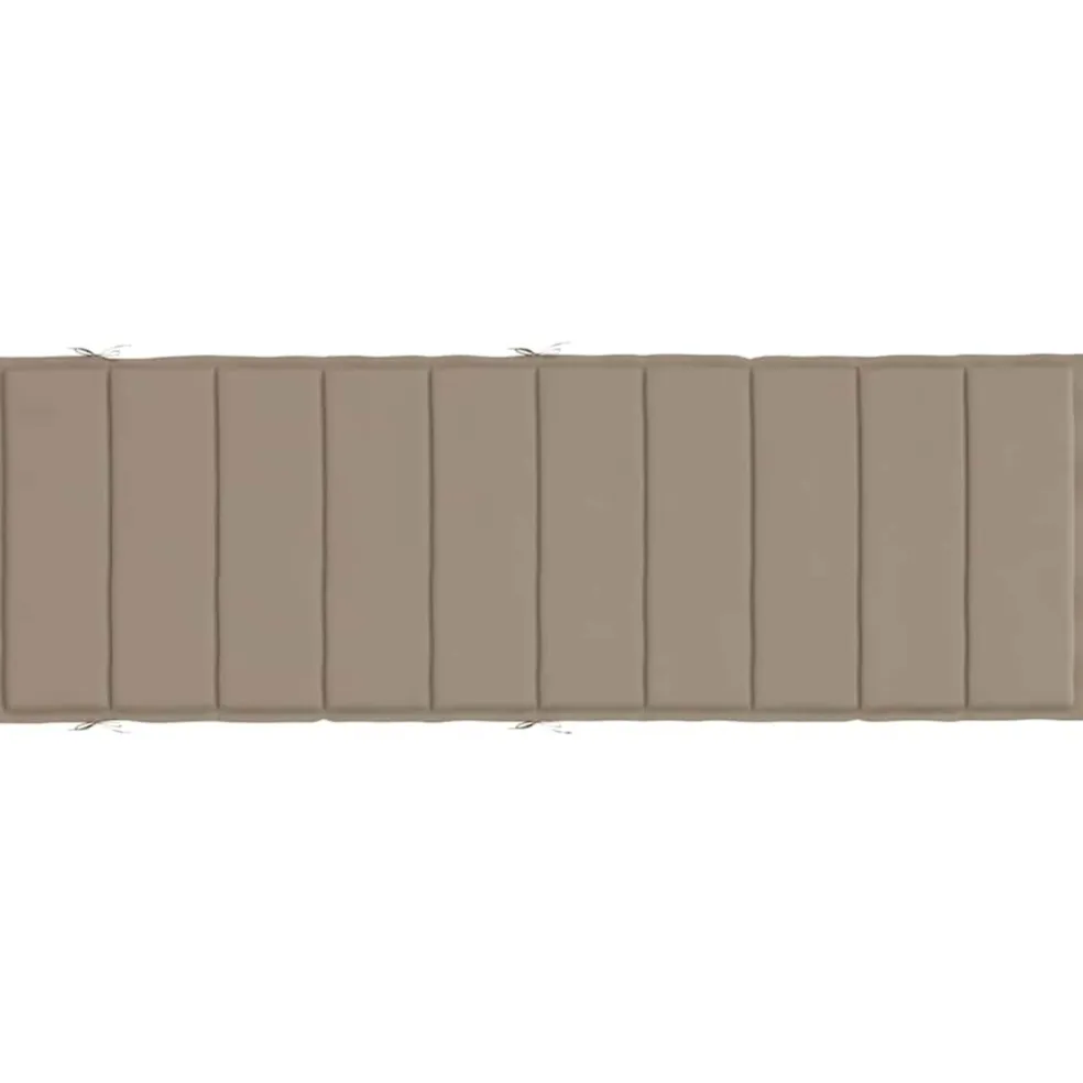 vidaXL Ligbedkussen 186x58x4 cm oxford stof taupe
