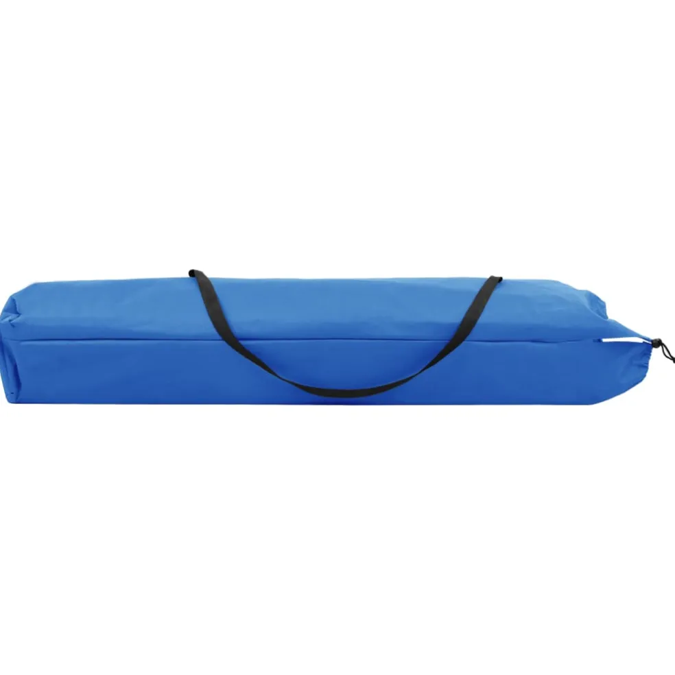 vidaXL Ligbed 2-persoons inklapbaar staal blauw