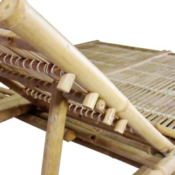 vidaXL Ligbed 2-persoons met kussens bamboe