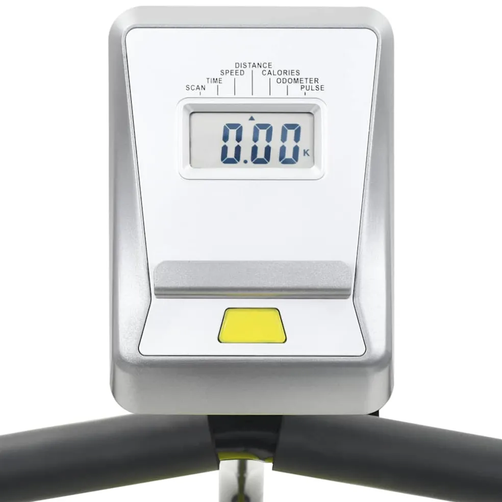 vidaXL Ligfiets hometrainer magnetisch met hartslagmeter