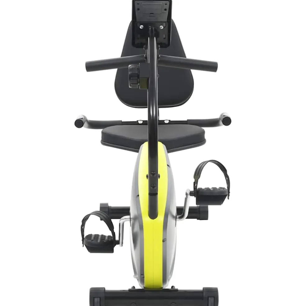 vidaXL Ligfiets hometrainer magnetisch met hartslagmeter