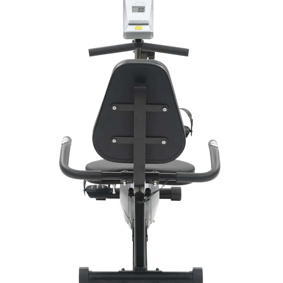 vidaXL Ligfiets hometrainer magnetisch met hartslagmeter