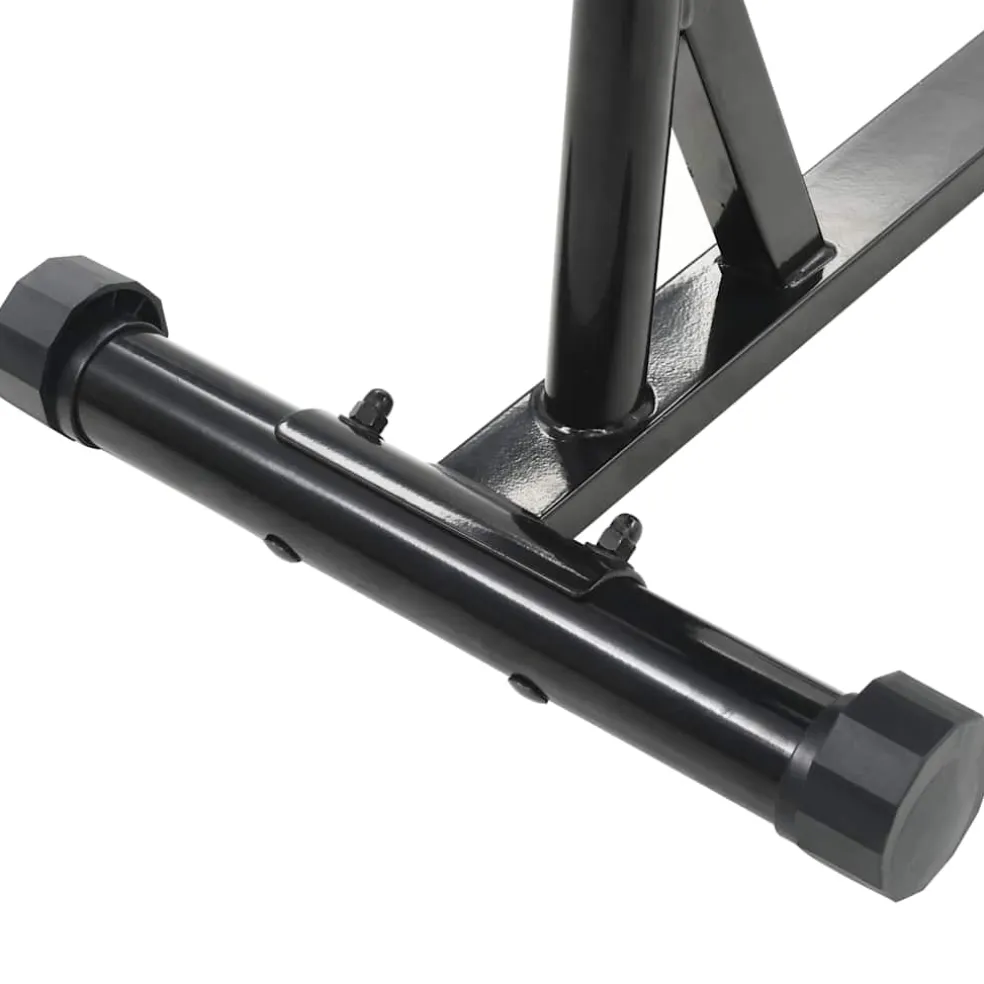 vidaXL Ligfiets hometrainer magnetisch met hartslagmeter