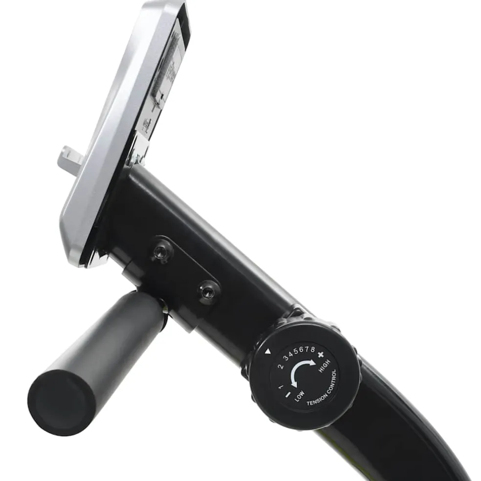 vidaXL Ligfiets hometrainer magnetisch met hartslagmeter