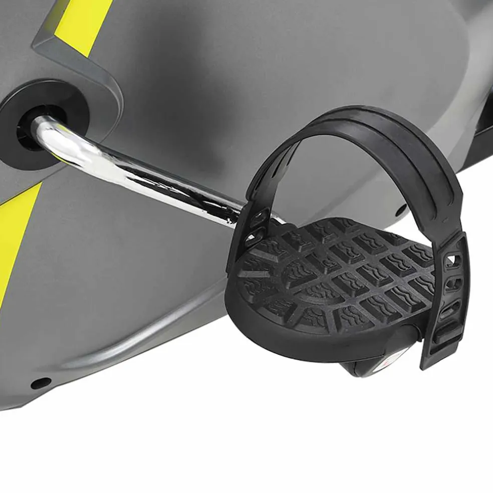 vidaXL Ligfiets hometrainer magnetisch met hartslagmeter