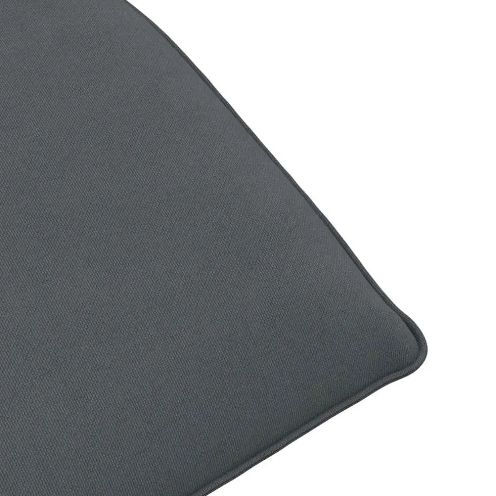 vidaXL Ligstoel inklapbaar 175x54x8,5 cm Oxford stof antracietkleurig